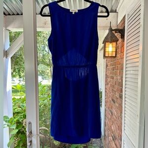 Moneteau Cobalt Keyhole-back Dress